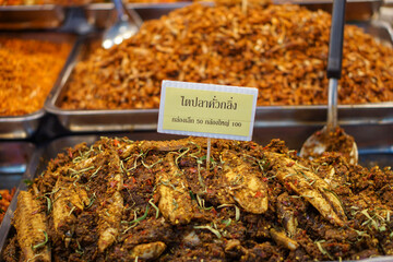 dried herbs and spices in market