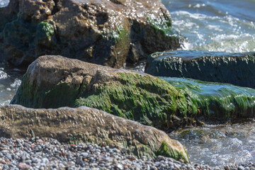waterfall on the rocks