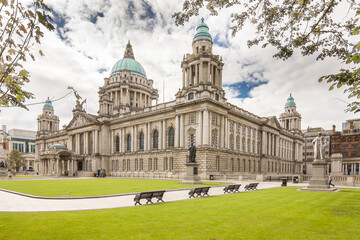 Fototapeta na wymiar Belfast city hall building. Northern Ireland, UK