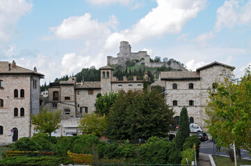 Auf dem Weg zum burg in Assisi