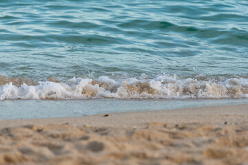 waves on the sand