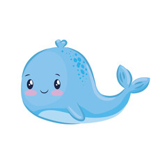 cute whale animal
