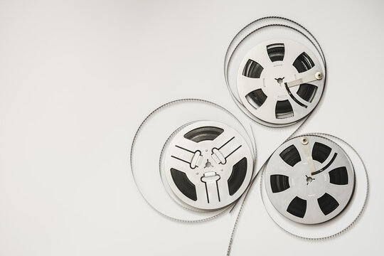 old Film Reel isolated on a white background