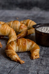 Butter croissants freshly made ready to eat


Palmiers Sweet pastries freshly made ready to eat