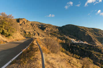 mountain road in southern Spain
