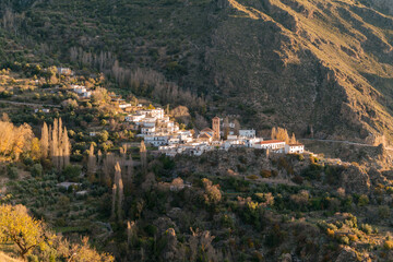 sunrise in the town of Busquistar