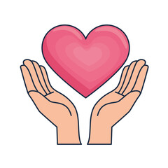 hands holding heart