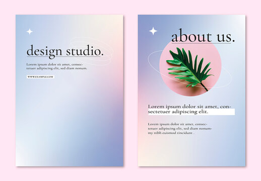Business Advertisement Editable Poster on Purple Gradient
