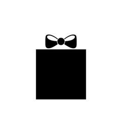 Gift box icon isolated on white background 