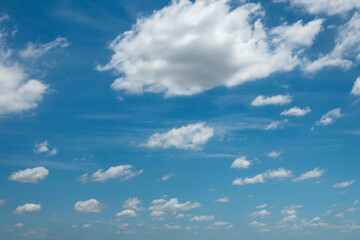 White cloud background and blue sky photo