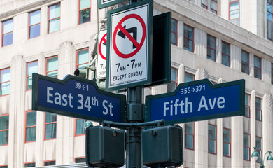 street sign in the city