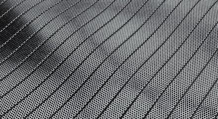 Abstract metal perforated stripe background. 3D rendering.