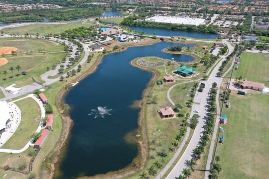 Miramar Park, South Florida Aerial View