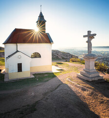 Chapel in Budaörs, Hungary on top of the hill