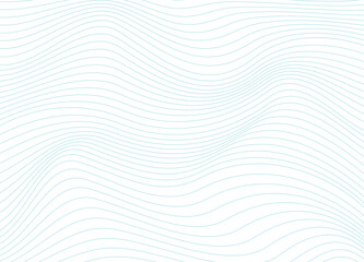 Naklejka na ściany i meble Blue wave water lines texture abstract background pattern vector