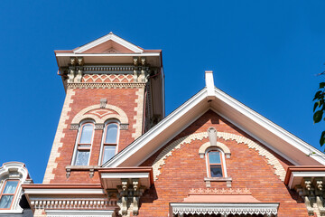 The colonial architecture of the Saint Felix Centre in Toronto, Canada