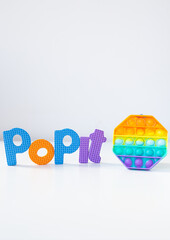 The most fashionable sensory toy. Popular fashionable silicone colorful anti-stress hexagonal toy....