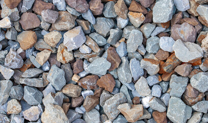 texture of gravel stones on ground background