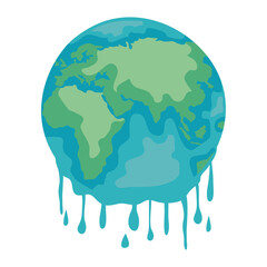 melting planet icon