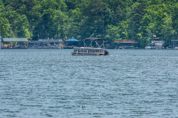 Pontoon on the lake