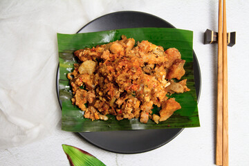 Thai Food Phuket Food Small oyster omelet with taro O-Tao