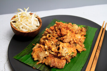 Thai Food Phuket Food Small oyster omelet with taro O-Tao