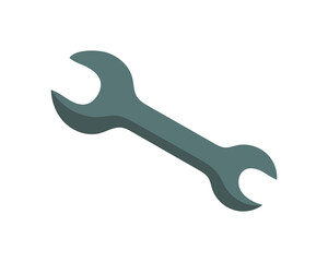 Wrench isolated on white background. Vector illustration