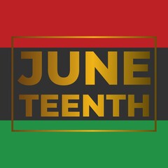 Juneteenth Day, celebration freedom, emancipation day in 19 june, African-American history and heritage.