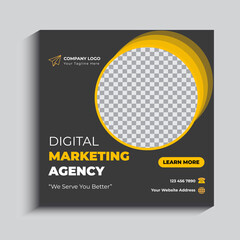 Corporate Social Media Post Template Design