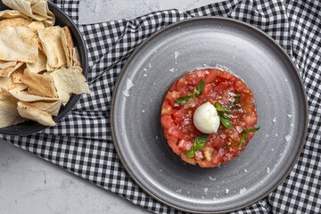 Tomato Carpaccio Salad with Mozzarella and Basil