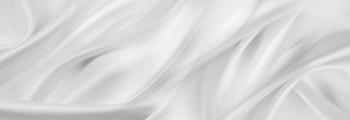 White silk fabric sheet texture background