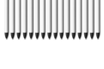 Pens mock- up for branding, sale and design on white background