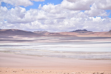 Fototapeta na wymiar desierto lago 