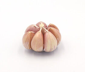 Garlic isolated on white background
