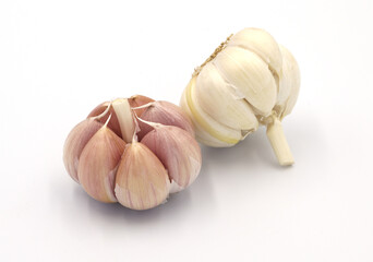 Garlic isolated on white background