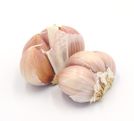 Garlic isolated on white background
