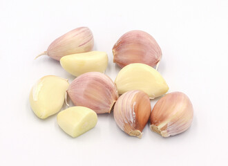 Garlic isolated on white background