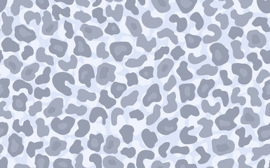 Abstract modern leopard seamless pattern. Animals trendy background. Grey decorative vector stock illustration for print, card, postcard, fabric, textile. Modern ornament of stylized skin