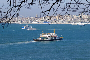 ferry boats in Istanbul, Turkey