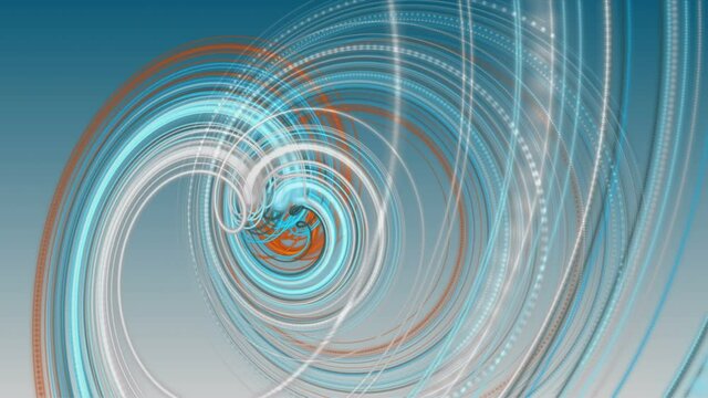 Fantastic animation with stripe wave object in slow motion, 4096x2304 loop 4K