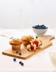 Fresh yummy muffins