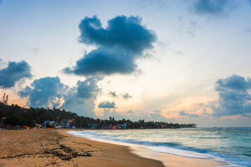 Unawatuna beach at sunrise