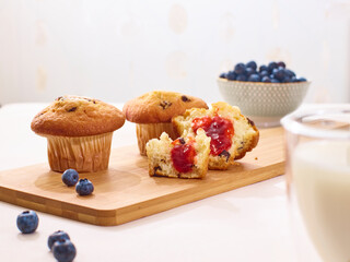 Fresh yummy muffins