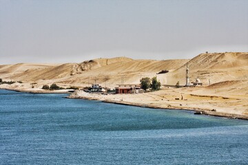 Wüste Sinai am Suez Kanal