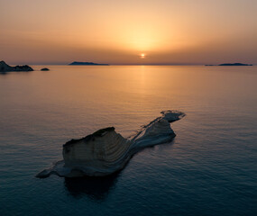 Apotripiti beach sunset corfu