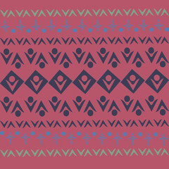 Stylized geometric pattern on a square background. Shape. Ethnic