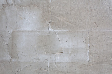 Concrete And Cement. Background High Detailed Fragment Stone White Wall. Dirty Cracked Plaster Texture. Grunge texture background