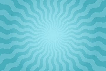 Fototapeta premium Vector background in comic book style with wavy sunburst and gradient. Retro pop art design.