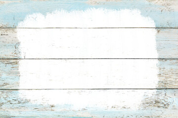 Wooden background. Blue distressed wood texture white splashes