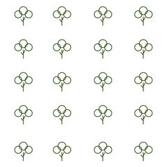 Set of outline Trees icons. Vector Illustration. Plants and garden.